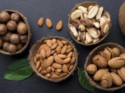 Aliments pour un cerveau performant pendant les révisions amandes et noix revisions bts dietetique