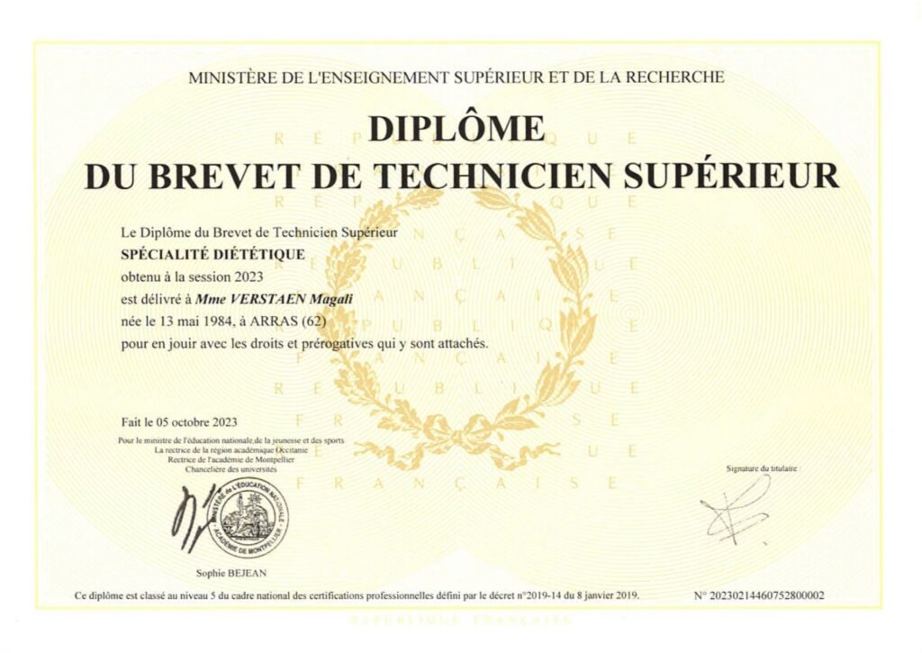 diplome revisions bts dietetique